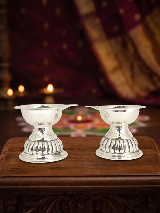 Mini Handcrafted Nakshi Deepam Pair