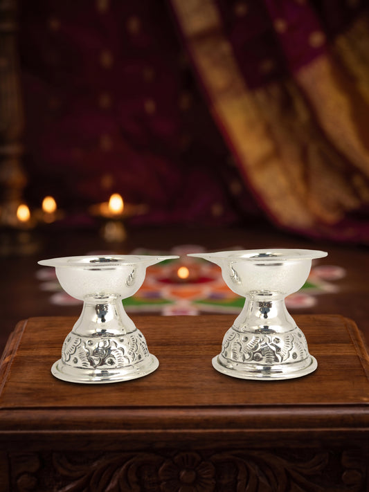 Mini Handcrafted Nakshi Deepam Pair